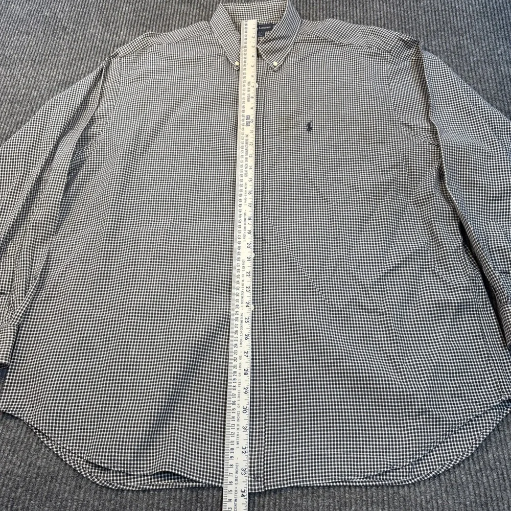 Polo Ralph Lauren Blaire 100% Cotton Checked Men's XXL Button Down Shirt